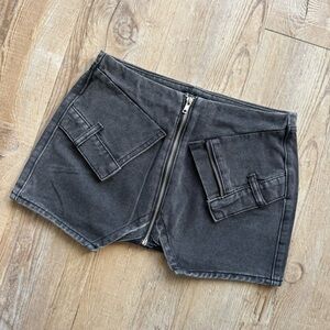 NWT Washed Denim PrettyLittleThing Mini Skirt